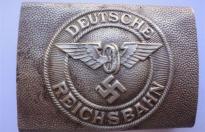 Bella e rara fibbia tedesca ww2 della Deutsche Reich Bahn in Neusilber  cod 1